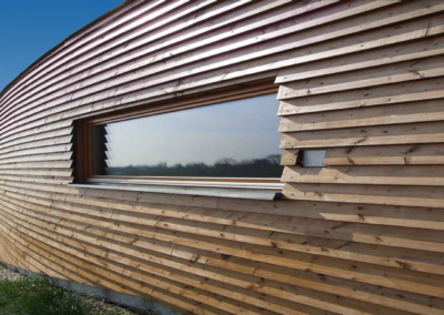 Siberisch lariks gevelbekleding
