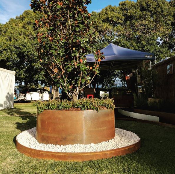 Corten stalen boombak