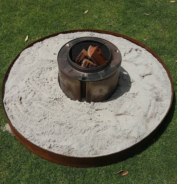 Ronde rand corten staal