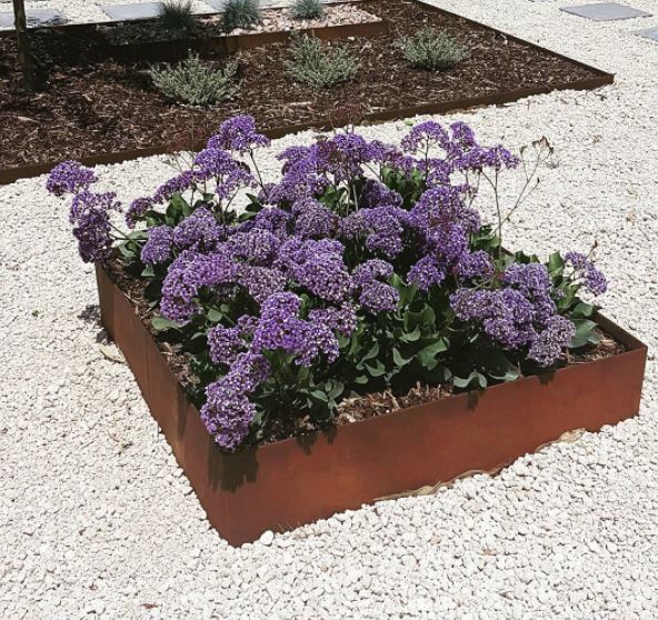 Verhoogde bloembak Corten staal