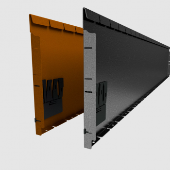 Flexline 400 mm. - Rand voor vloeiende lijnen