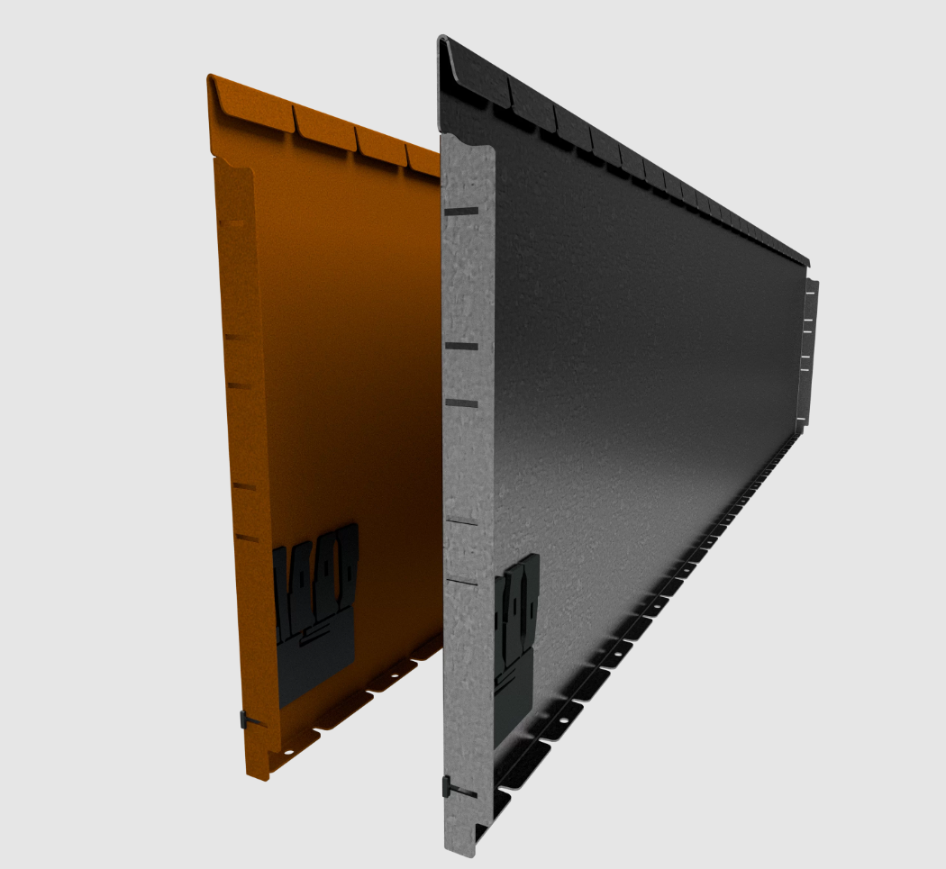 Flexline 560 mm. - Rand voor vloeiende lijnen