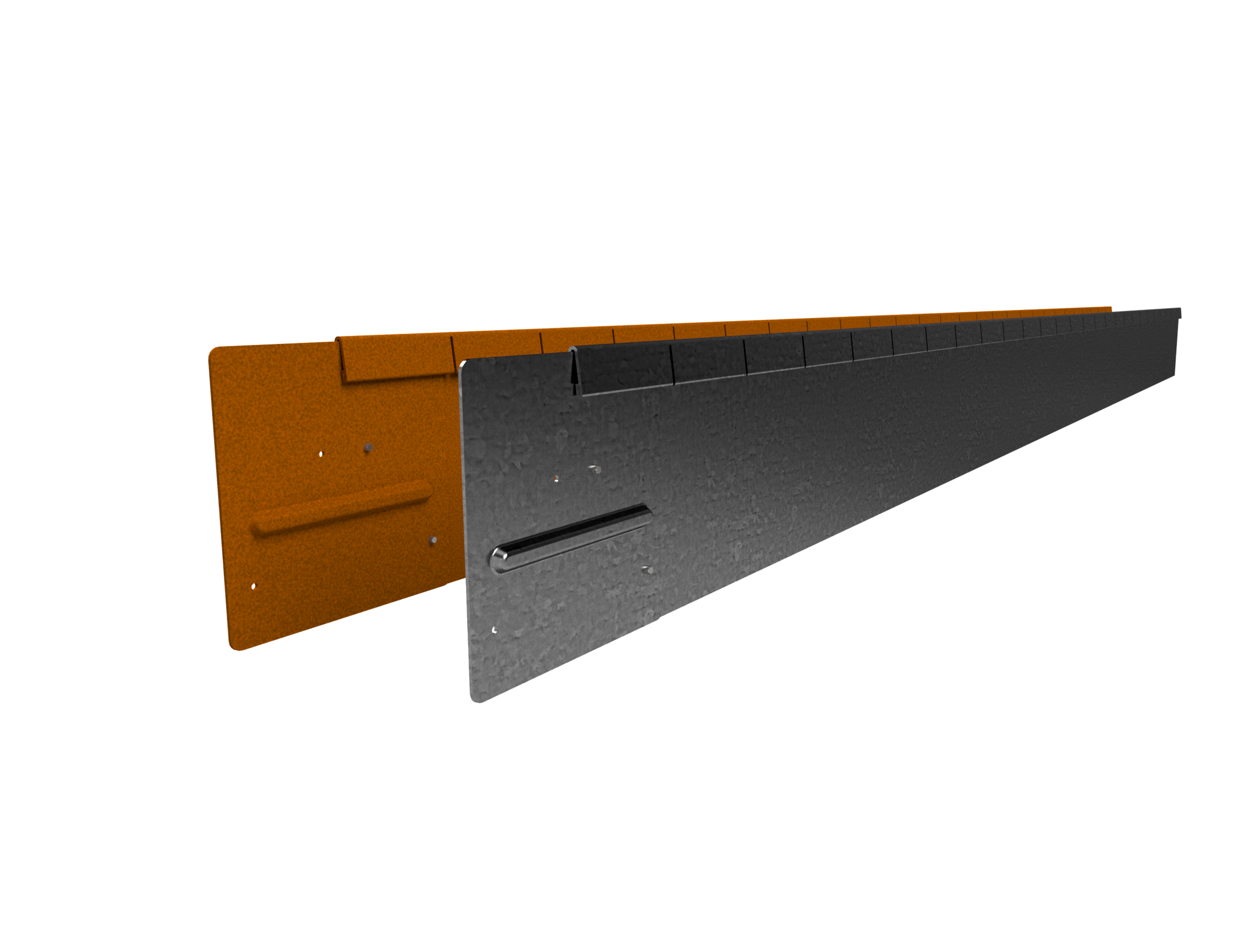 Flexline 150 mm. - Kantopsluiting voor vloeiende lijnen
