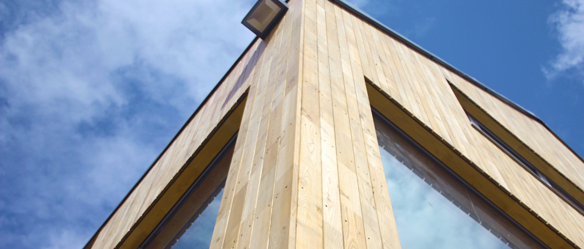 Robinia gevel 2 Verticale gevelbekleding Robinia