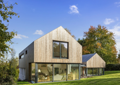 Woning bekleed met kebony character