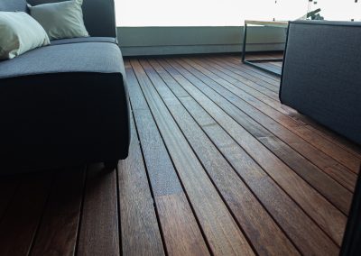 Balkon vloer van hout