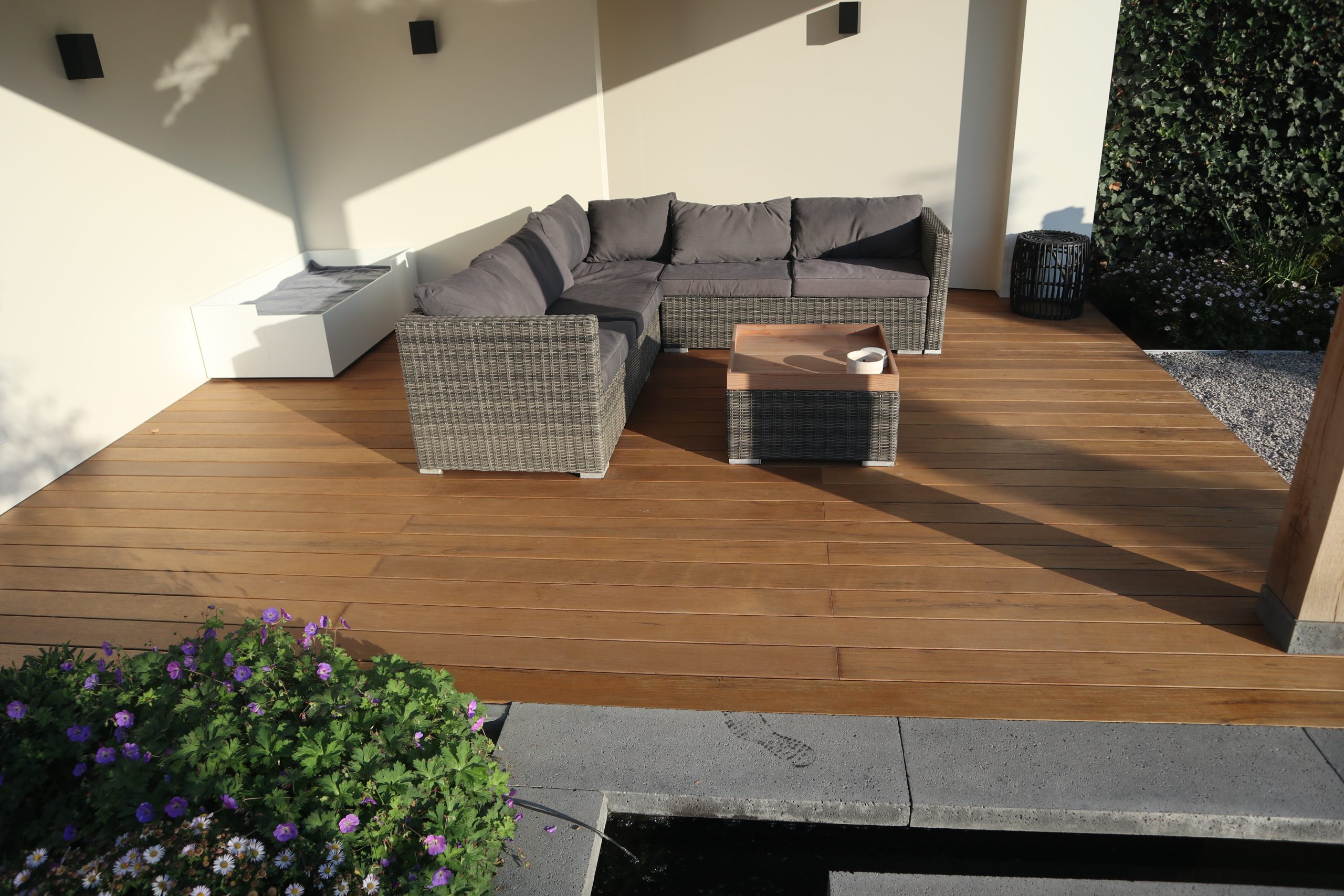 Houten tuin vloer Houten tuin vloer