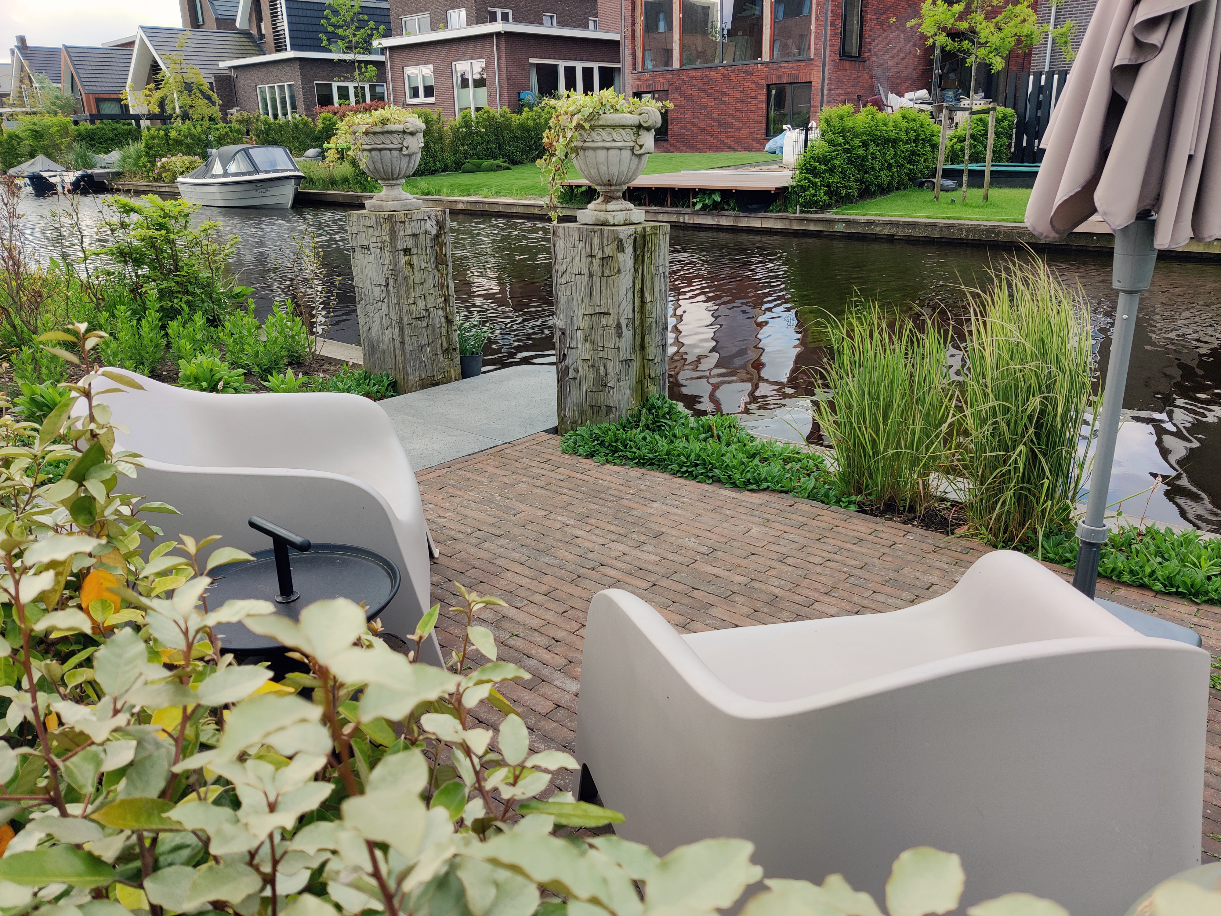 Terras met klinkers Terras met klinkers