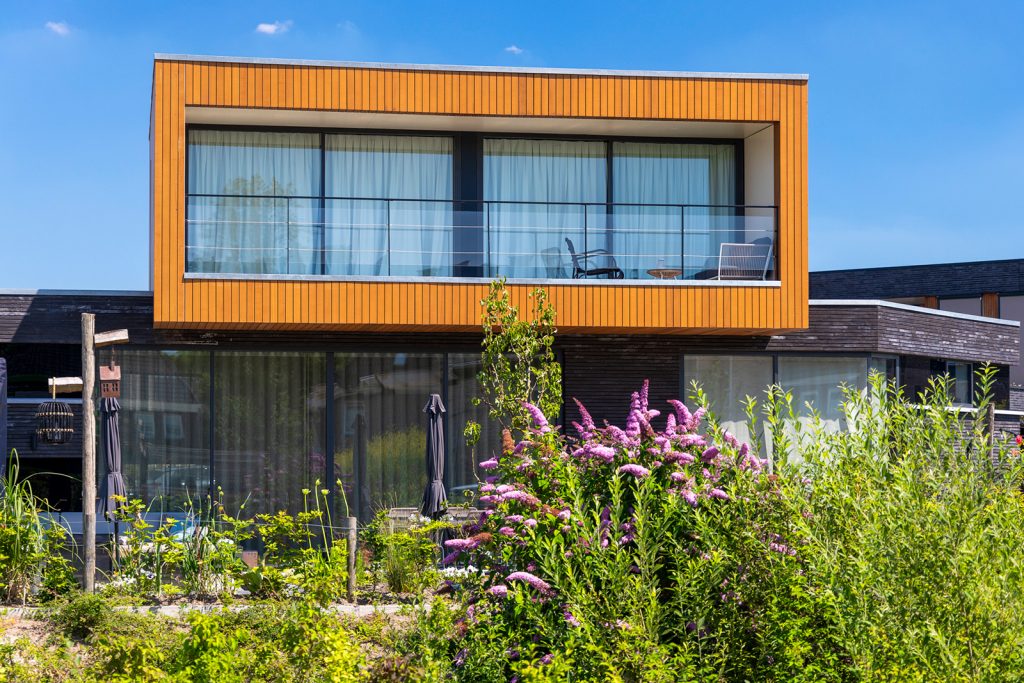 Woning met Thermo Fraké gevelbekleding