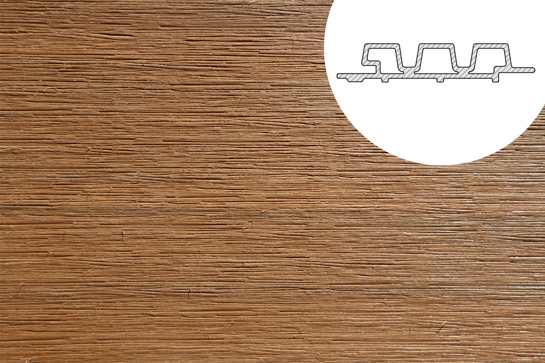 WEO 35 Teak Triple rhombus
