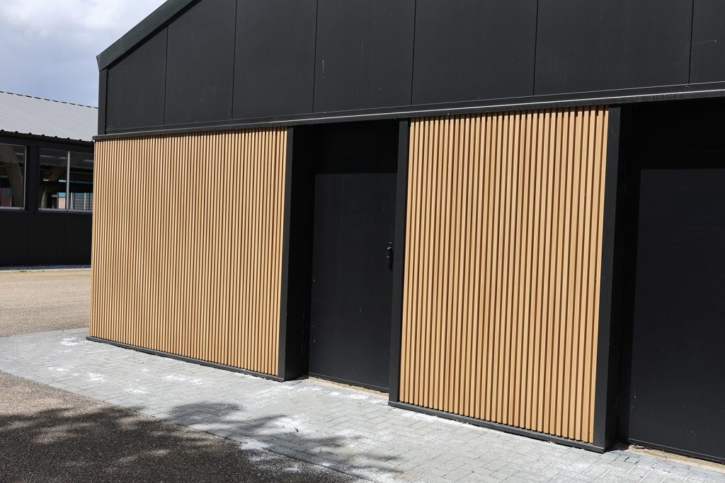 Grenen gevelbekleding
