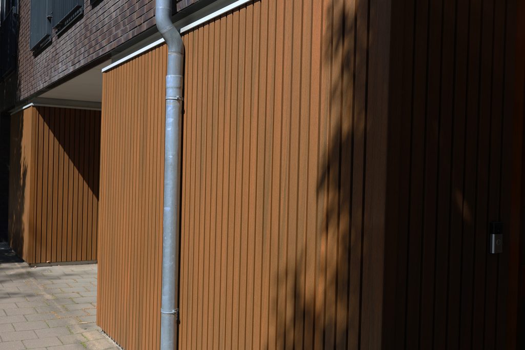 Teak kleur gevelbekleding kunststof