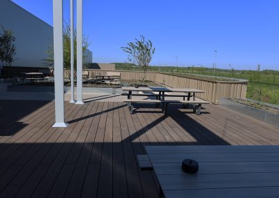 Dakterras met Bamboe planken