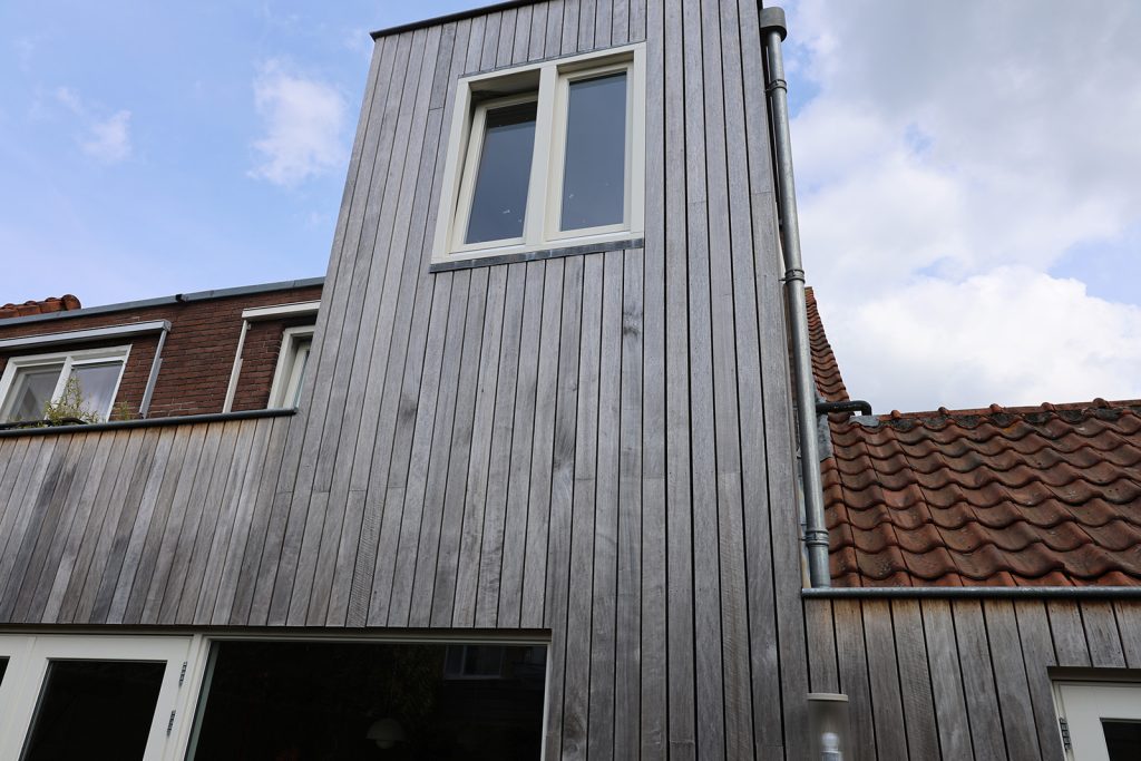Vergrijsde Thermo Fraké gevelbekleding