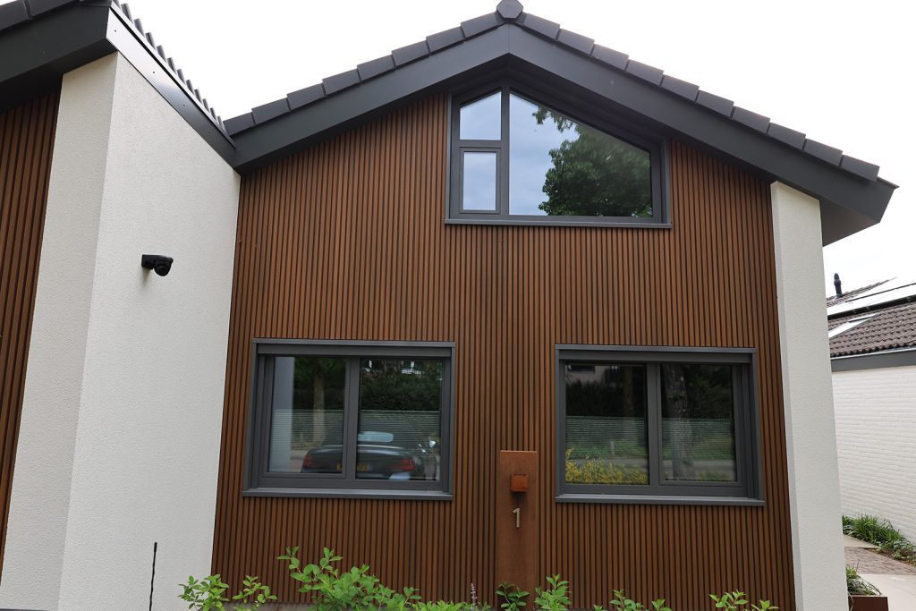 Woning met WEO composiet gevelbekleding