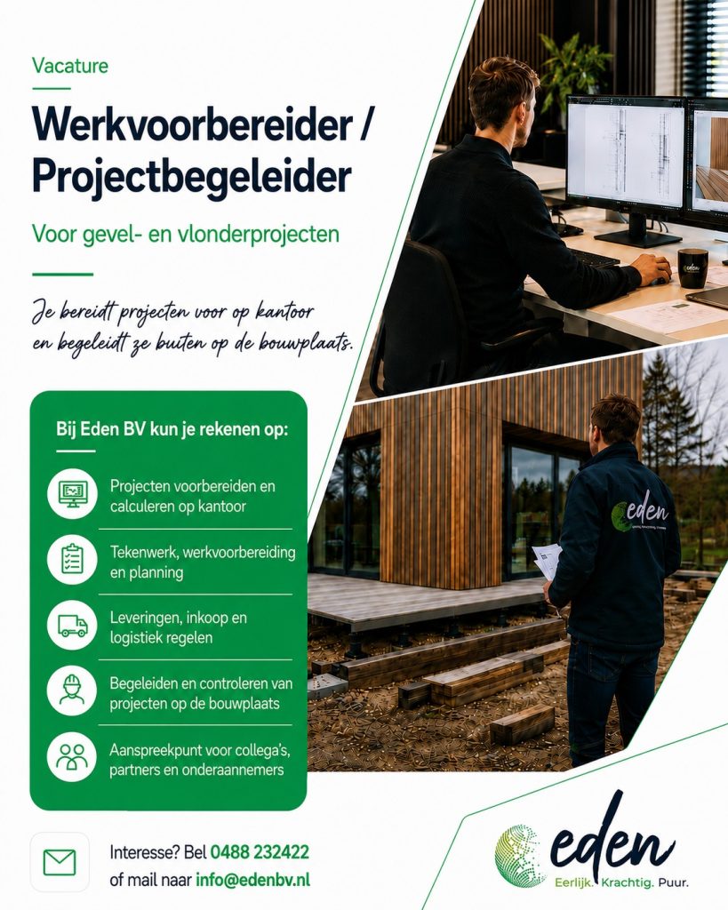 Vacature werkvoorbereider Vacature werkvoorbereider
